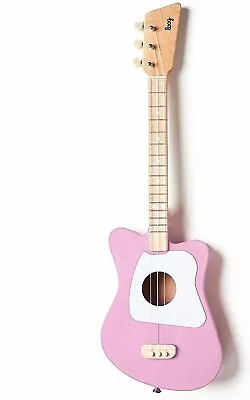 Loog Mini Acoustic Guitar For Children & Beginners - Pink • $89