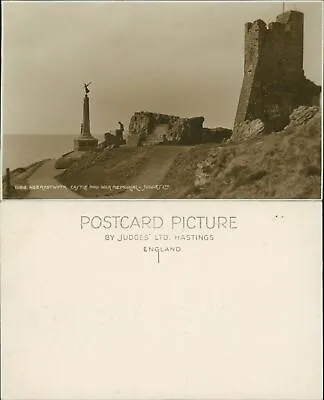 Aberystwyth Castle And War Memorial Judges Real Photo RP 11188  • £6.10