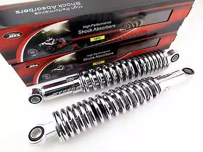 YAMAHA VMAX 1200 V-MAX 340mm JBS CHROME REAR SHOCK ABSORBERS EYE TO EYE • $95.01