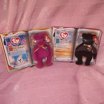 McDonald's Happy Meal TY Beanies The End The Bear & Millenium The Bear • $2