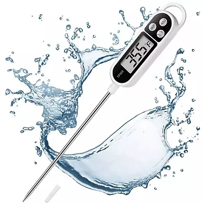 Digital Food Thermometer Temperature Probe Meat Cooking Jam Sugar BBQ Turkey • £3.99