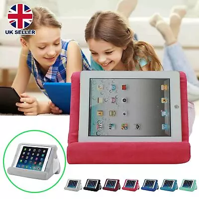 Soft Cushion Laptop Multi-Angle Pillow Lap Stand Phone For IPad Holder Tablet • £8.99