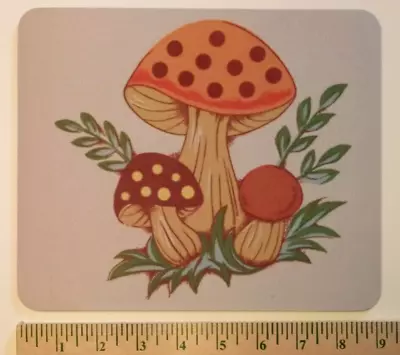 Vtg Sears Merry Mushroom Design Custom Computer Mouse Pad Country Kitchen Home • $18