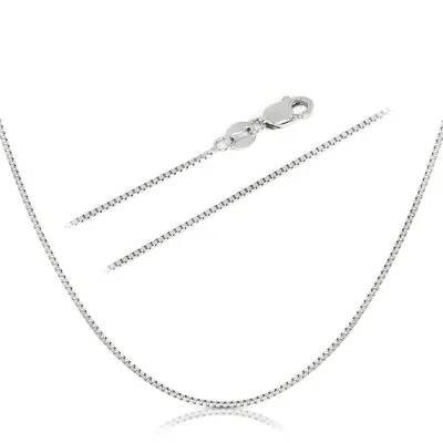 Sterling Silver Box Solid Chain Necklace 925 Italy Men Women Boys 16 -30  Length • $59