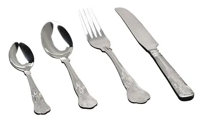 £7.95 • Buy 12 X Kings Cutlery Dessert Spoon Fork Knife Table Tea Soup Coffee Spoon Dozen