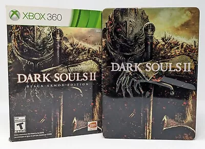 Dark Souls II Black Armor Edition W/ Steel Book Microsoft Xbox 360 CIB Tested  • $14.99