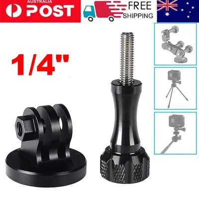 $11.82 • Buy Tripod Monopod Adapter For GoPro Hero 10 9 8 7 6 5 4 And 1/4'' Tripod Thread