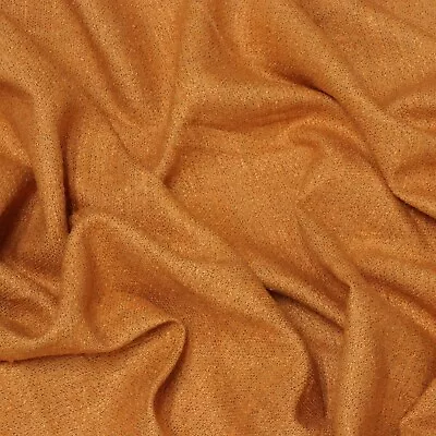 £1.95 • Buy Boucle Fabric Copper Orange | Woven | Soft Furnishings Upholstery Clearance