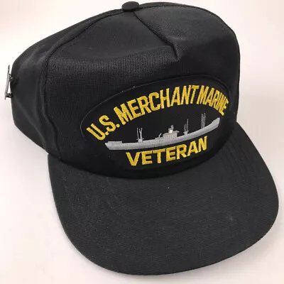 U.S. Merchant Marine Veteran Large Patch Ship Outline Hat And Pin • $35.99