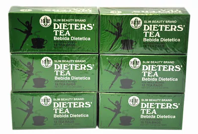 £27.80 • Buy 6 BOXES OF Dieters' Tea Bebida Dietetica Slim Beauty Brand Dieters 108 Tea Bags