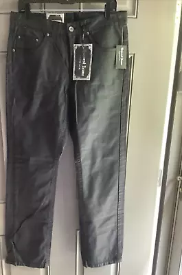 Request Jeans Premium Men's 32X32 Skinny Black Coated Pants 5 Pockets New • $65