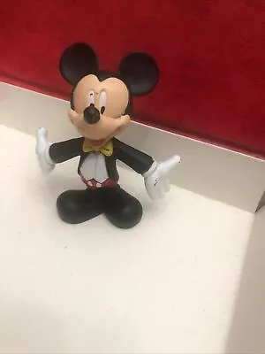 Rare Disney Mickey Mouse In A Black Tuxedo 3  Tall Mcdonalds Toy Cake Topper • $1