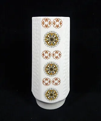 Vintage Eastgate Pottery Cream/Ivory Hexagonal Vase 201 • £10