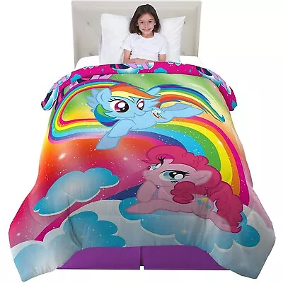 My Little Pony Reversible Comforter Twin Full 72  X 86  Rainbow • $34.99