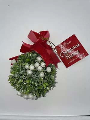 Kurt Adler Mistletoe Ball Christmas Kisses Ornament • $12.95