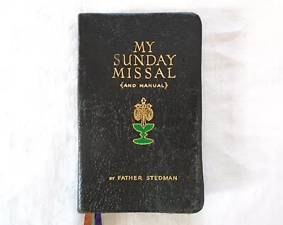 Vintage My Sunday Missal And Manual Father Stedman 1941 English And Latin • $8.99