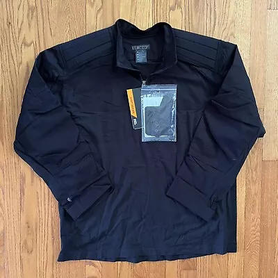 NWT 5.11 Tactical XPRT Rapid Long Sleeve 1/4 Zip Jacket Mens Size 2XL Black • $44