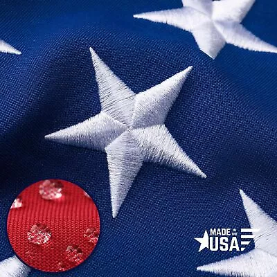 American Flag 4x6 Luxury Embroidered Star Double Sided Heavy Duty Nylon Outdoor • $26.58