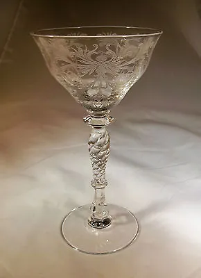 Tiffin Glass Byzantine Crystal #037 Stem 6-ounce Saucer Champagne Tall Sherbet! • $24.95