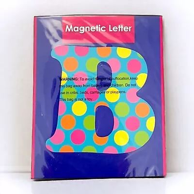 Magnetic Alphabet Assorted Colorful And Traditional Polka Dot Design [Letter B] • $3.99