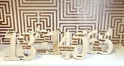 £10.95 • Buy Personalised Birthday Gift 18th 21st 30th 40th 50th 60th 65th Gifts For Her Him 