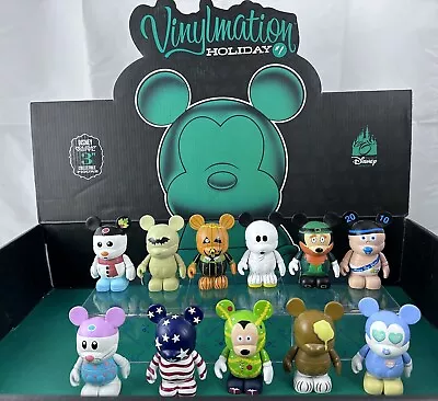 DISNEY Vinylmation 3  Holiday Series #1~Complete Set Of 11 Including CHASER • $65