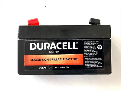 DURA6-1.3F Duracell Ultra 6V 1.3 Ah Sealed Non-Spillable Battery • $13.99