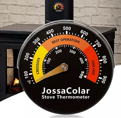 Wood Stove Thermometer Magnetic Stove Pipe Thermometers Stove Temperature Gauge • $10.50