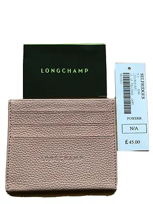 Pink Longchamp Grained Leather Card Holder (Brand New ). • £23