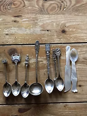 Mixed Lot Vintage Cutlery Set Silver Jubilee Mother Pearl Finials Etc- M9 • $24.95