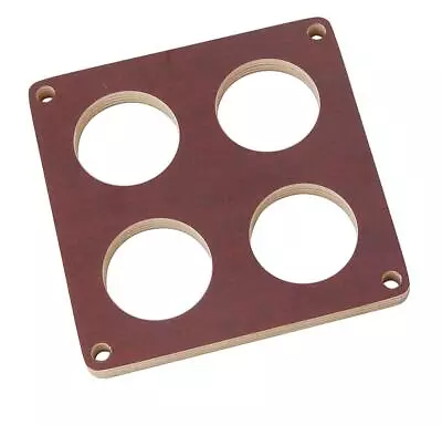 Moroso Carburetor Spacer 4-Barrel Dominator 1/2  Wood 4-Hole 65017 • $45.99