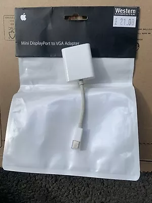 Genuine Apple Mini Display Port To VGA Adapter MB572Z/B XAGA Unused • £8.99