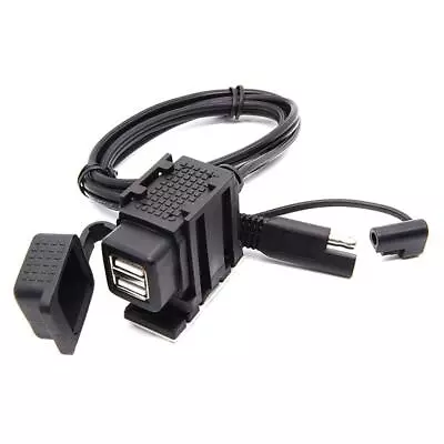 Waterproof Motorcycle 5V 3.1A Dual Ports SAE To USB Cable • $30.72