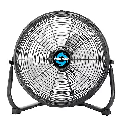 Tornado 12 Inch 3 Speed High Velocity Heavy Duty Metal Industrial Floor Fan 12  • $59.99