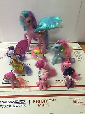 My Little Pony MLP Brushable Ponies 2007 To 2014 Lot Of 10 (9 MLP & 1 Newborn) • $17.98