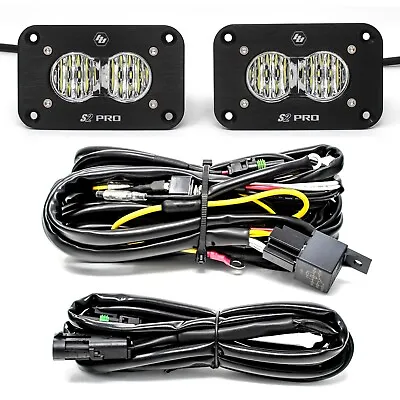 Baja Designs 487807 Flush Mount S2 Pair LED Light Pod Kit Wide Cornering • $455.95