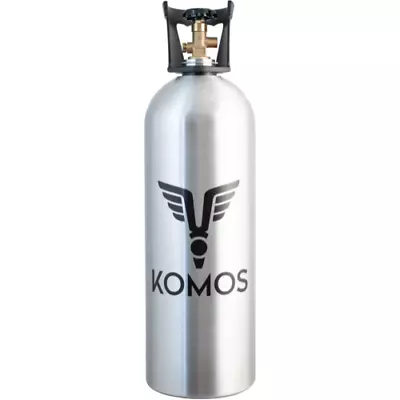 KOMOS® 25 Lb CO2 Tank | Premium Aluminum | New | CGA320 Valve | US DOT Approved • $245