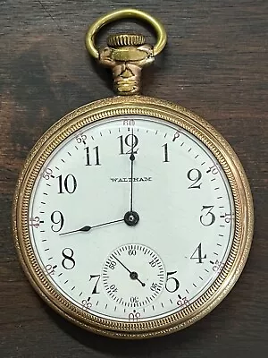 Waltham  20 Year Pocket Watch Gold Filled Case Vintage Phil Case Co. • $40