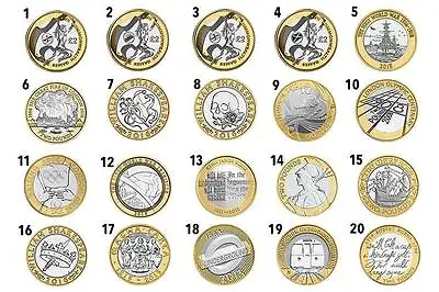 Rare Bi-metallic Great Britain £2 Coins And Channel Island Two Pound Coins  • £4.25