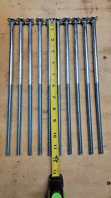 10pcs 12  Long Carriage Bolts 3/8-16 • $18.50