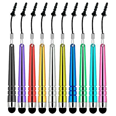 10x Touch Screen Stylus Pens Rubber Soft Tip For Mobile Phone Tablet IPad IPhone • £3.99