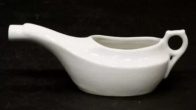 Antique INVALID FEEDER Ceramic PAP BOAT Sick Cup CIVIL WAR Era SOLDIER HOSPITAL • $34.95