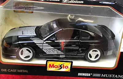 NEW IN BOX Diecast Car Maisto Special Edition BLACK SHINODA BOSS MUSTANG 1:24 • $26.10