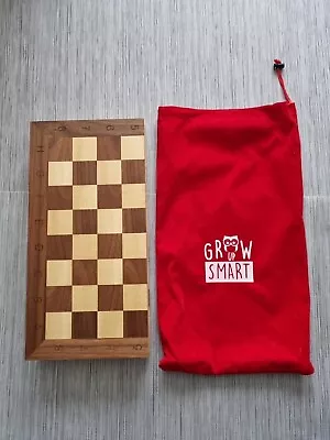 Smart Tactics Wooden Chess Set GrowUpSmart Premium Edition With Chess Carry Bag  • £19.99