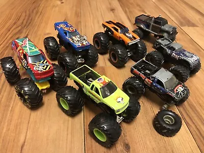 Hot Wheels Monster Jam Monster Trucks Lot Of 7 Mixed • $20