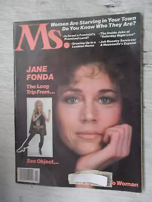 Ms. Magazine October 1977 Jane Fonda Job Reentry Lesbian Home Women's Feminism • $17.95