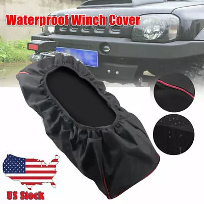 Waterproof Soft Winch Dust Capstan Cover 8000-17500 Lbs Trailer SUV Heavy Duty • $7.99