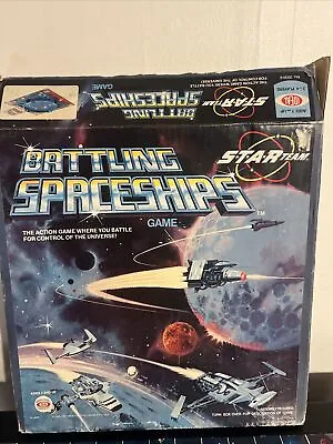 VTG Ideal Toys Battling Tops Spaceships Edition Star Team Board Game Sci-Fi • $24.99