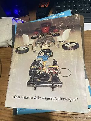 Vintage 1963 VW Beetle  What Makes A Volkswagen A Volkswagen?  Color Brochure • $12.99