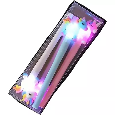 Unicorn Glowing Gel Pen School Supplies Kids Mini Lamp Cute Unique Kindergarten  • $16.07